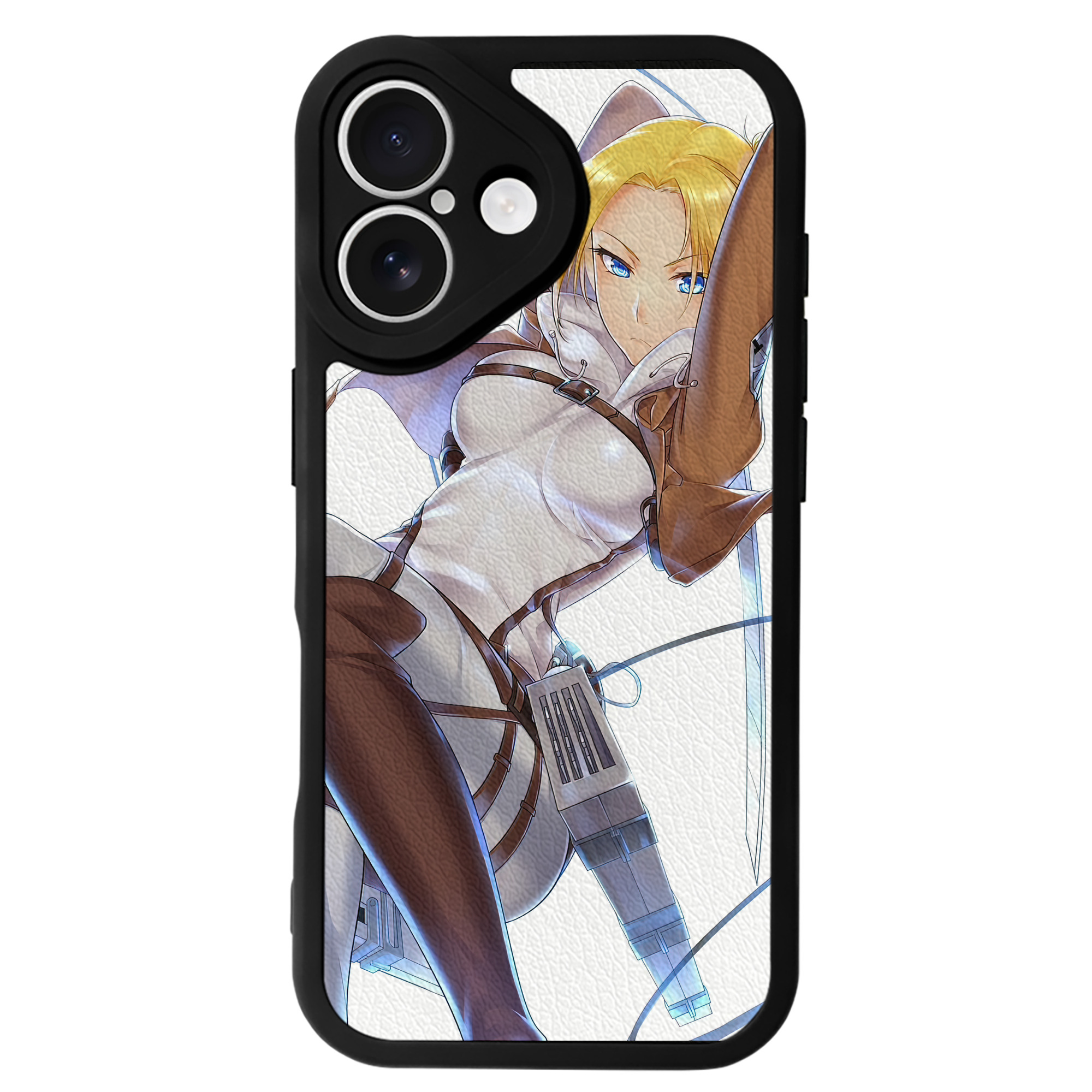 （画像用） 進撃の巨人 Attack on Titan 【iPhone 16シリーズ対応】シリコンスマホケース（レザー調） 材質：シリコン